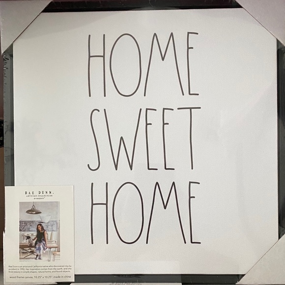 Rae Dunn Other - Rae Dunn Home Sweet Home Framed Wall Canvas